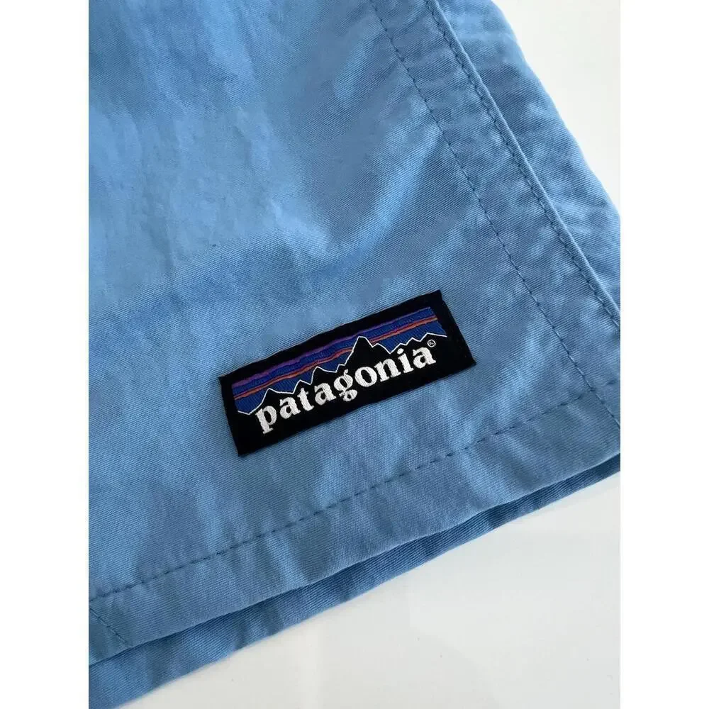 $65 Patagonia Baggies Shorts 5 Inch Lined Light /Dark Blue 57022 Men's Size XL